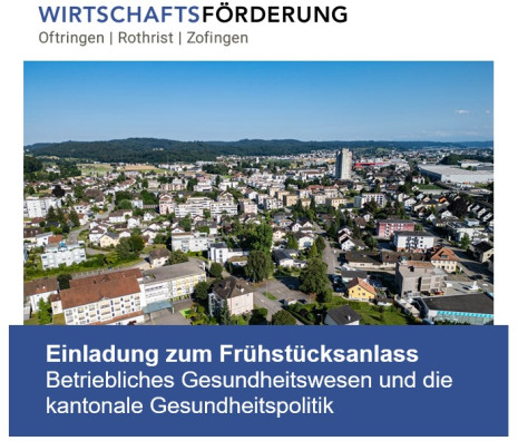 Frühstücksanlass: Betriebliches Gesundheitswesen und die kantonale Gesundheitspolitik (1/1)